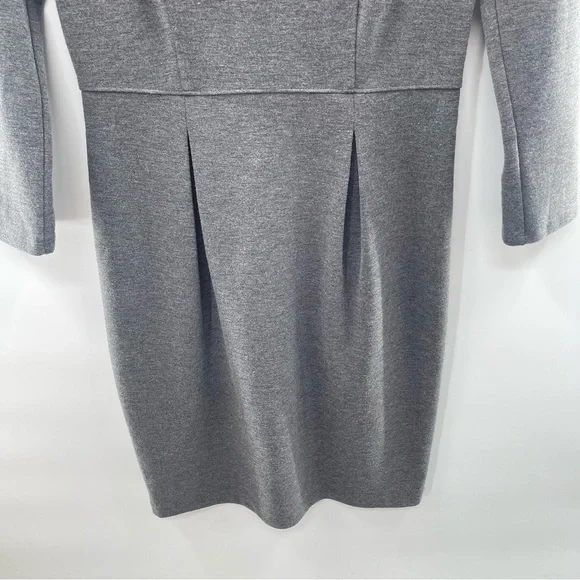 Club Monaco Gray 3/4 Sleeve Knee Length Dress Size Medium - Picture 3 of 9